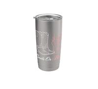 Botas de revelación de género o padre expectante de ballet Vaso térmico de acero inoxidable de doble pared