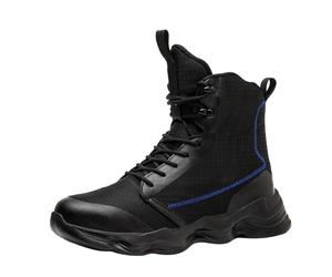 Botas de seguridad impermeables para hombre, botas de seguridad para hombre, para senderismo, senderismo, montañas, exteriores, campestre, botas de trabajo, ligeras, antideslizantes, resistentes a