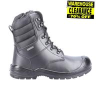 Botas De Seguridad Para Hombre Amblers 240 Impermeables De Cuero Negras