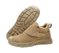 Botas de seguridad para hombre, antipinchazos, zapatos de seguridad de trabajo antideslizantes, para construcción, botas de trabajo de parte superior alta, botas de soldadura antiquemaduras, puntera
