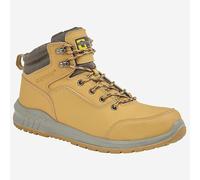 Botas De Seguridad Para Hombre Grafters De Cuero Con Cordones Color Marrón