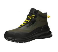 Botas de seguridad para hombre, ligeras, antideslizantes, con puntera de acero, antipinchazos, botas protectoras a prueba de viento e impermeables, botas de seguridad para construcción, trabajo