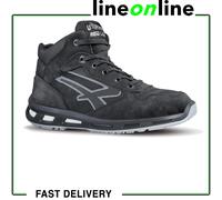 U-Power Red Lion Lift, Safety Shoes,Zapatos de Seguridad, Altos, Ligeros y Flexibles, Antiperforación, Antipinchazos, con Inserto Infinergy, con Puntera de Aluminio - Grey 42