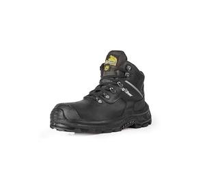 Botas de seguridad U-Power Thanos S3 SRC CI ESD, altas, robustas, negras/amarillas