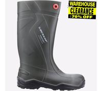 DUNLOP Protective Footwear, C762933, Purofort+ Full Safety, Gris Oscuro/Rojo/Negro, Talla 36 EU