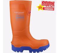 Botas De Seguridad Wellington Unisex Dunlop FIELDPRO THERMO+ Naranjas