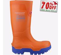 Botas De Seguridad Wellington Unisex Dunlop FIELDPRO THERMO+ Naranjas
