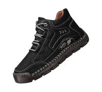Botas de senderismo para hombre, impermeables, de piel, botas de trabajo, tácticas, zapatos planos, altos, antideslizantes, botas de invierno, botas de trekking, botines con cordones, resistentes al