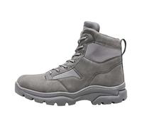 Botas de senderismo para hombre, informales, con cordones, resistentes, de caña alta, para senderismo, camping y uso diario, gris, 38 2/3 EU