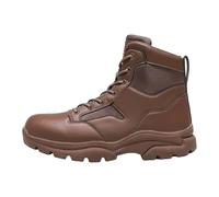 Botas de senderismo para hombre, informales, con cordones, resistentes, de caña alta, para senderismo, camping y uso diario, Brown, 38 2/3 EU