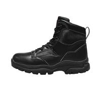 Botas de senderismo para hombre, informales, con cordones, resistentes, de caña alta, para senderismo, camping y uso diario, Black, 41 1/3 EU