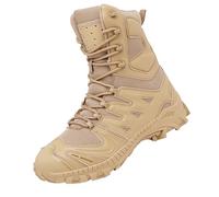 Botas de senderismo para hombre y mujer, de algodón, con bastones de senderismo, beige, 39 1/3 EU