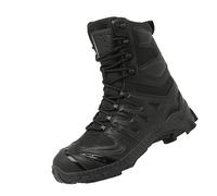 Botas de senderismo para hombre y mujer, de algodón, con bastones de senderismo, Black, 41 1/3 EU