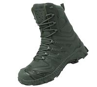 Botas de senderismo para hombre y mujer, de algodón, con bastones de senderismo, Green, 39 2/3 EU