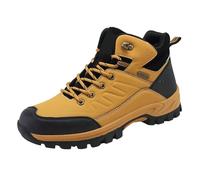 Botas de senderismo para hombre, zapatos de senderismo y senderismo con cordones, Amarillo, 41 EU
