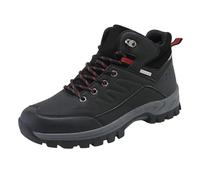 Botas de senderismo para hombre, zapatos de senderismo y senderismo con cordones, Black, 41 EU