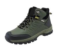 Botas de senderismo para hombre, zapatos de senderismo y senderismo con cordones, Green, 41 EU