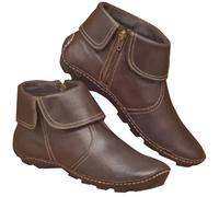 Botas de senderismo para mujer, elegantes, impermeables, antideslizantes, para motociclista, con cremallera con cordones para patio de perro, Café 3, 37 EU