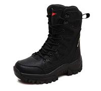 Botas de Senderismo Tácticas Impermeables Cálidas Unisex Botas Militares Botas de Desierto de Combate Zapatos de Trekking de Caña Alta al Aire Libre,Negro,40