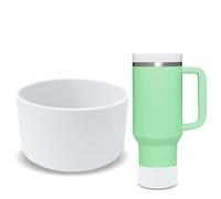 Botas de silicona: funda protectora inferior de silicona para tazas, cubierta protectora de parachoques inferior para botella de agua, funda de silicona para accesorios de copa Stanley, funda de