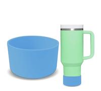 Botas de silicona: funda protectora inferior de silicona para tazas, cubierta protectora de parachoques inferior para botella de agua, funda de silicona para accesorios de copa Stanley, funda de