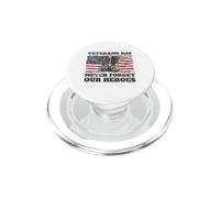 Botas de Soldados con la Bandera de Estados Unidos para el Día de los Veteranos Never Forget Our Heroes PopSockets PopGrip para MagSafe