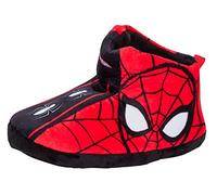 Botas de Spiderman para niños, pantuflas con forro cálido, zapatos de casa, Red, 25 EU