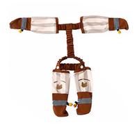Botas de suspender para perros botas para perros a prueba de agua a prueba de polvo con arnés ajustable no sale de liberación rápida protección para caminar al aire libre zapatos de suspensor M