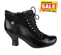 Botas De Tacón De Cuero Para Mujer Hush Puppies Vivianna Negras