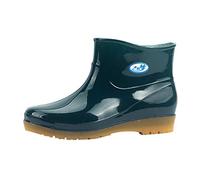 Botas de tacón para mujer, botas redondas de ocio para mujer, Green, 40 EU