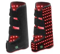 Botas de terapia de luz roja para caballos, 2 piezas de soporte de terapia de luz LED, 850 nm 660 nm para recuperación muscular equina, uso en pierna izquierda y derecha