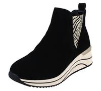Botas De Tobillo Casual De Cuña Anchas Remonte D0T75 Para Damas