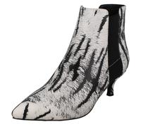 Botas De Tobillo De Animal Print Para Dama Spot On