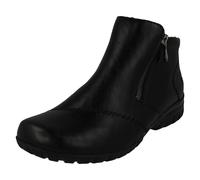 Botas De Tobillo Forradas De Felpa Rieker Con Doble Cierre Para Dama - L4663