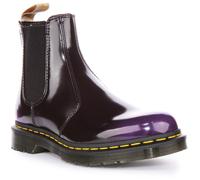 Botas De Tobillo Unisex Dr Martens Veganas 2976 Chels En Negro Púrpura UK 4 - 7