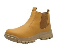 Botas de trabajo antideslizantes para hombre, botas de seguridad, zapatos de trabajo, zapatos de soldadura, antideslizantes, botines impermeables, botas cortas hasta el tobillo, zapatos de protección