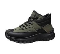 Botas de trabajo Thefirstyoung, zapatos TheFirstYoung for hombre, botas ortopédicas de senderismo, zapatos de senderismo con soporte de arco y puntera ancha(Green,44)
