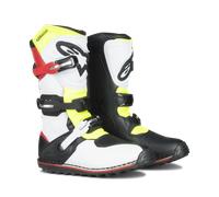 Botas de Trial Alpinestars Tech T Blanco-Rojo-Amarillo Fluo-Negro 45,5