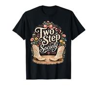 Botas de Vaquera de Two Step Society para Bailar Camiseta