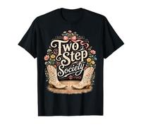 Botas de Vaquera de Two Step Society para Bailar Camiseta gráfica económica