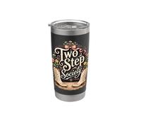 Botas de vaquera de Two Step Society para bailar Vaso térmico de acero inoxidable de doble pared