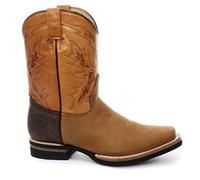 Botas de Vaquero a Media Pierna de El Paso Bronceado 46