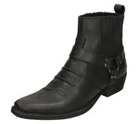 Botas De Vaquero Para Hombre Maverick A3R003 De Cuero Hasta El Tobillo