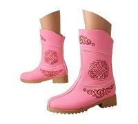 Botas de vaquero para mujer, botas de caña corta, botas occidentales, botines para festivales, botas de equitación, vaquero, botas occidentales, botas de barco, botas de tobillo con agujeros en el