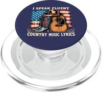 Botas de Vaquero y diseño de Guitarra patriótica de música Country PopSockets PopGrip para MagSafe