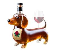 BOTAS DE WHISKEY PERRO DIDSHUND - decantador de whisky estatuas de animal | Botella de licor en vacío en forma de dachshund | Dispensador de vinos estantes para bourbon collector bar restaurante
