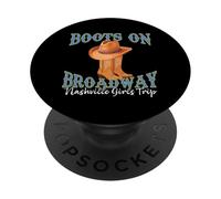 Botas en Broadway Tennessee Nashville Girls Trip Fin de Semana PopSockets PopGrip Adhesivo