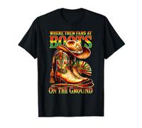 Botas En El Suelo Juneteenth Cowgirl Donde Los Fans En Camiseta