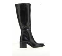 Botas en punta de piel Mujer Talla 37. Color Negro