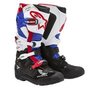 Alpinestars Honda Tech 7 Enduro Drystar Botas de motocross impermeables, negro-blanco-rojo-azul, tamaño 45 46 para Hombres
